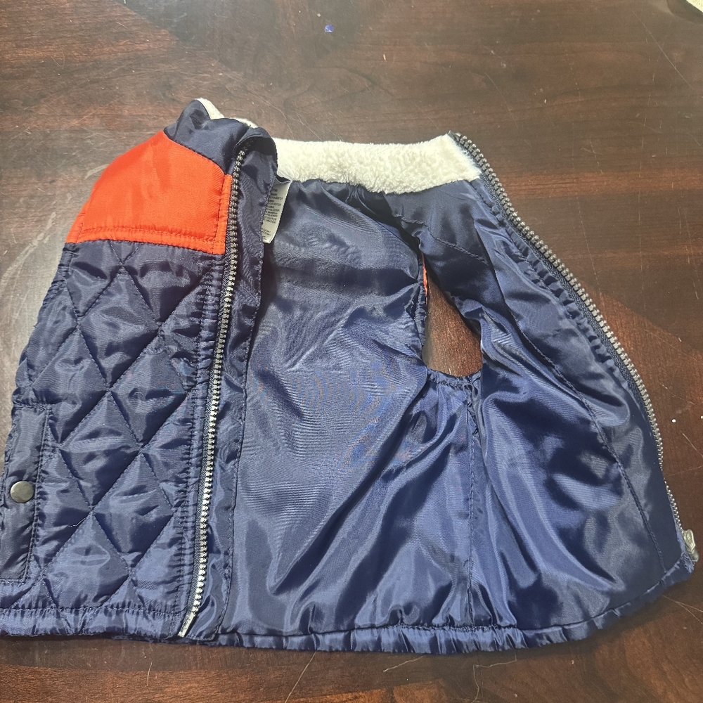 Little lad Boy Zip Front Vest - Picture 2 of 3
